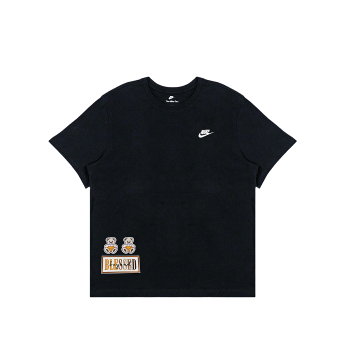 Nike Nike T Shirts Men's Black Crew Neck Moderate Straight Fit