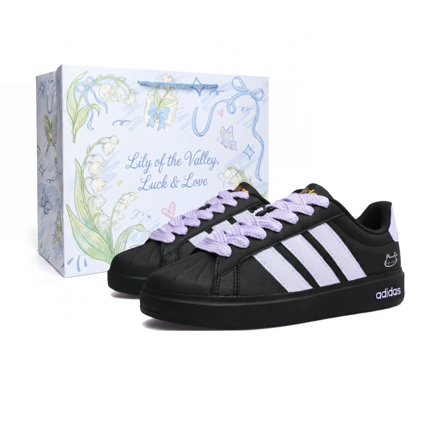 Adidas Adidas Dark Chocolate Taro Paste Synthetic Leather Abrasion Resistant Breathable Low top Skateboard Shoes Unisex