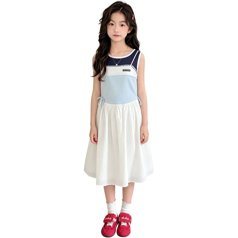 YALU Grade School Dresses Camisole Moderate Midi Skirt