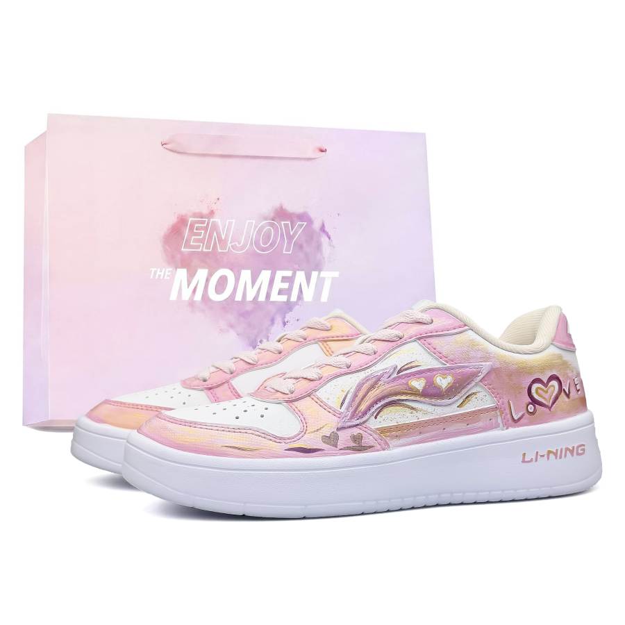 Li-Ning Li Ning Floating Boat Slip Resistant, Abrasion Resistant, Breathable Low top Skateboard Shoes Women's