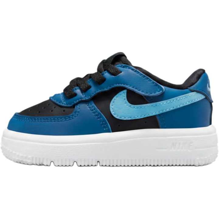 Nike Nike Air Force 1 Support Low top Toddler Shoes Blue Black White Infant And Toddler