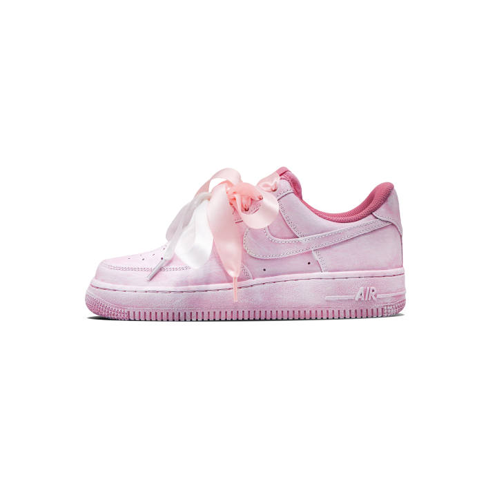 Nike Nike Air Force 1 The Tale Of Flowers Abrasion Resistant Low top Skateboard Shoes Unisex Pink