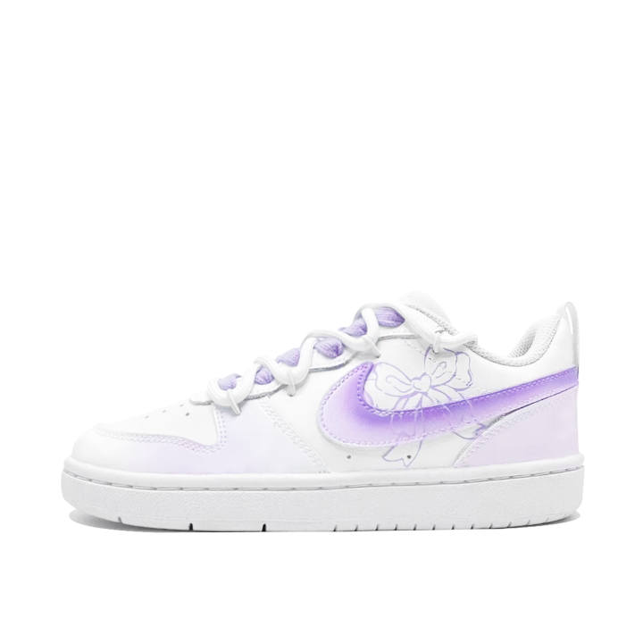 Nike Nike Court Borough Taro Sweetheart Knot Leather Cushioning Abrasion Resistant Breathable Low top