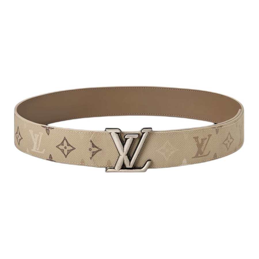 LOUIS VUITTON LOUIS VUITTON Leather Belts Men's Umber/Brown Width 4cm