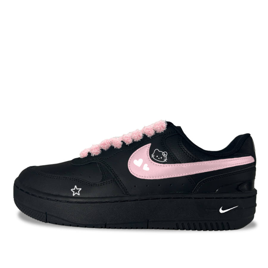 Nike Nike Gamma Force Star Cat Sweet Dream 1 Synthetic Leather Low top Skateboard Shoes Unisex Black