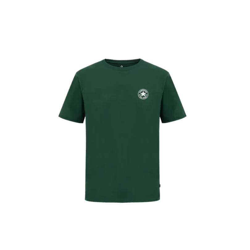 Converse T Shirts Unisex Green Crew Neck Moderate Straight Fit