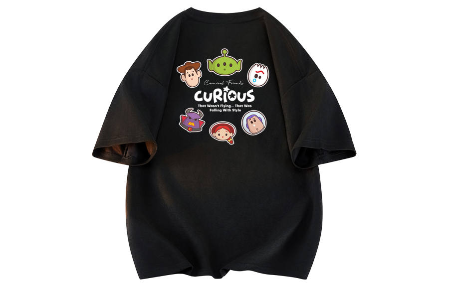 Disney T Shirts Unisex Crew Neck Thin Straight Fit