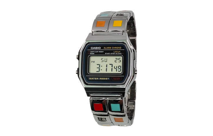 CASIO CASIO Custom Collection Quartz Movement Stainless Steel Strap Unisex Black Dial