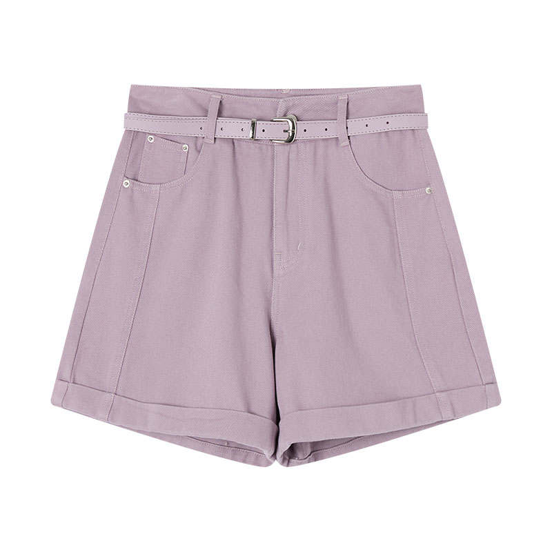 XIANGYING Denim Shorts Women's Moderate Wide Leg Pants
