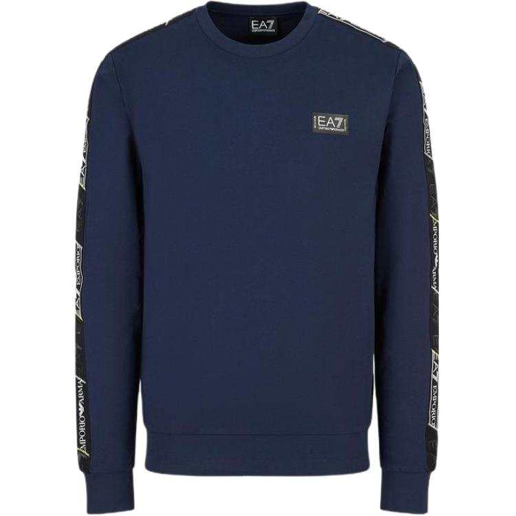 EMPORIO ARMANI Sweatshirts Men's Marine Blue Crew Neck Moderate