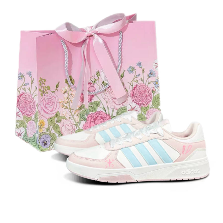 Adidas Adidas COURTBEAT Shopping Bag Low top Skateboard Shoes Unisex Macaron Color