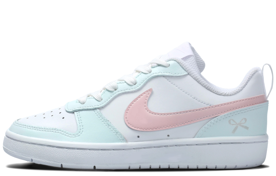 Nike Nike Court Borough Low Leather Low top Kids' Skateboarding Shoes Pink Teenagers