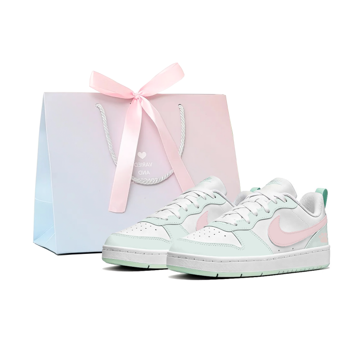 Nike Nike Court Borough Low top Skateboard Shoes Unisex Mint Pink
