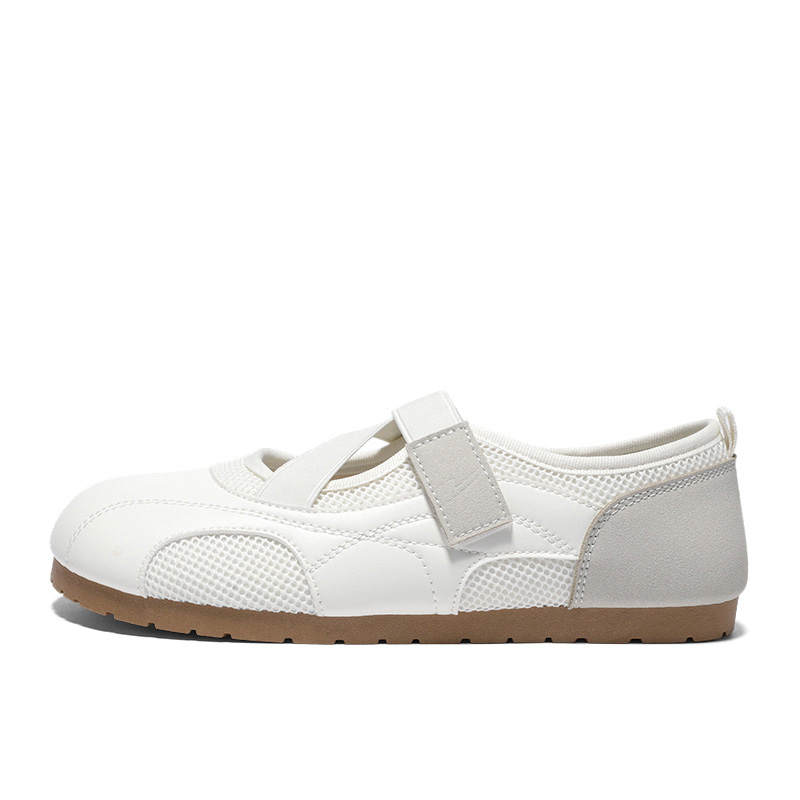 WARRIOR Casual Shoes Women's Low Top White & Gray & Brown Multicolor