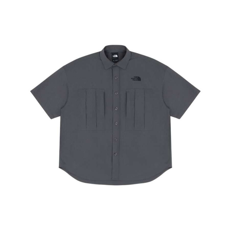 THE NORTH FACE Shirts Men's RHI/Fire Stone Gray Lapel Moderate