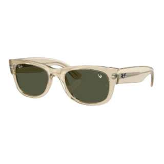 RayBan Plate Square Sunglasses Unisex Beige