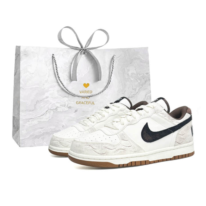 Nike Nike Big Wa Sai Coverage Slip Resistant Abrasion Resistant Low top Casual Skate Shoes Unisex Beige Brown