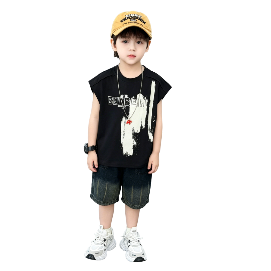 Lanza Kids Casual Sportswear Crew Neck Thin Stretch