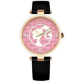 Barbie Princess Quartz Movement Genuine Leather Strap Watch Women's Watch Pink Watch Dial