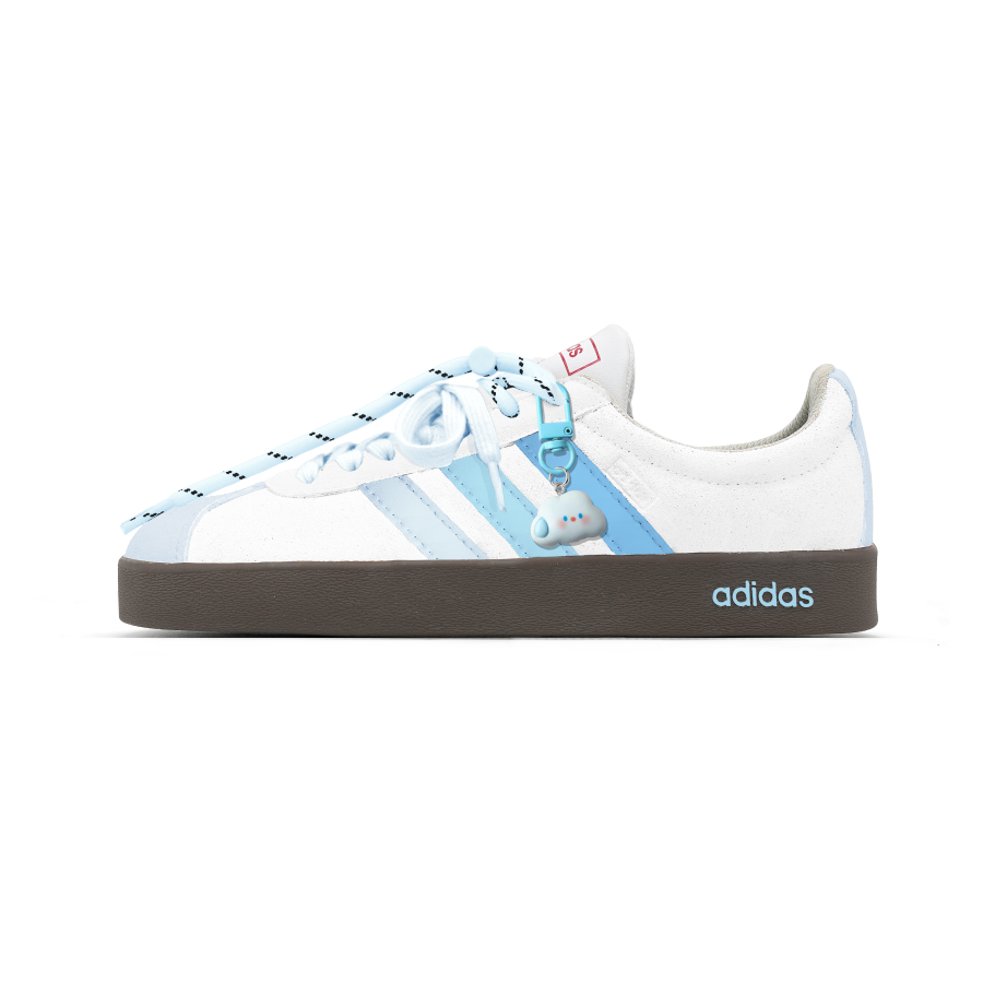 Adidas Adidas Vl Court Classic Sky Milk Frother 7L German Army Trainers Unisex Blue White