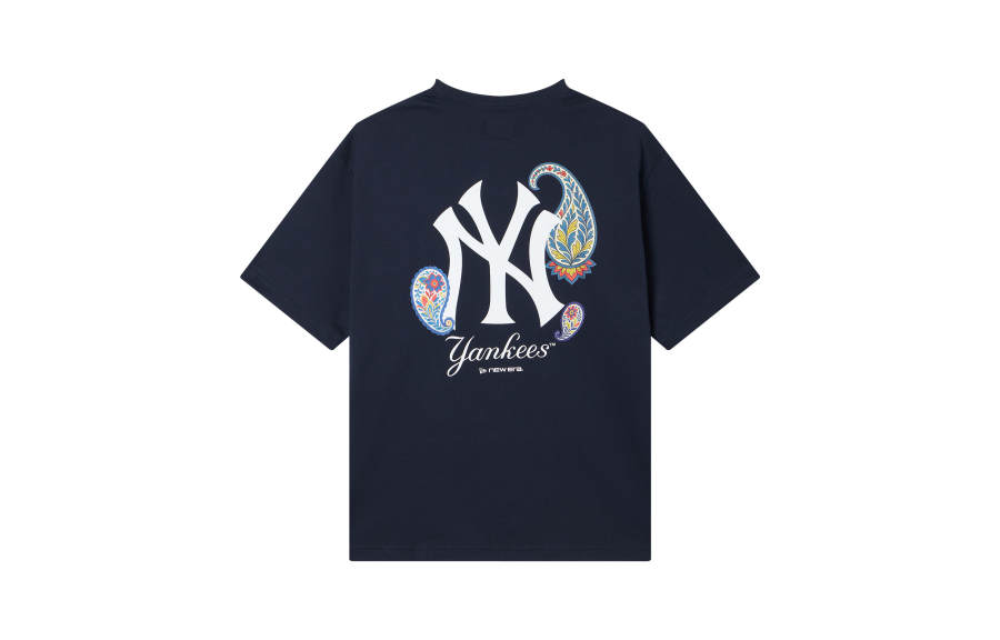 New Era X MLB T Shirts Unisex Navy Blue Crew Neck
