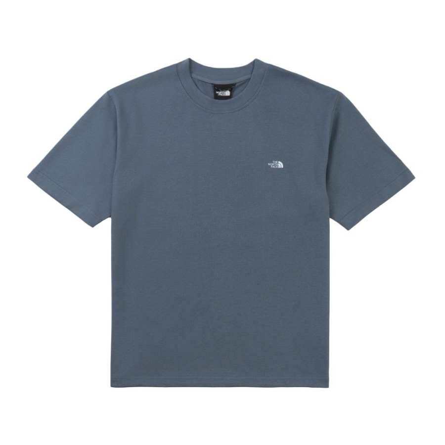 THE NORTH FACE T Shirts Men's 0U3/Stone Frost Gray Crew Neck Moderate