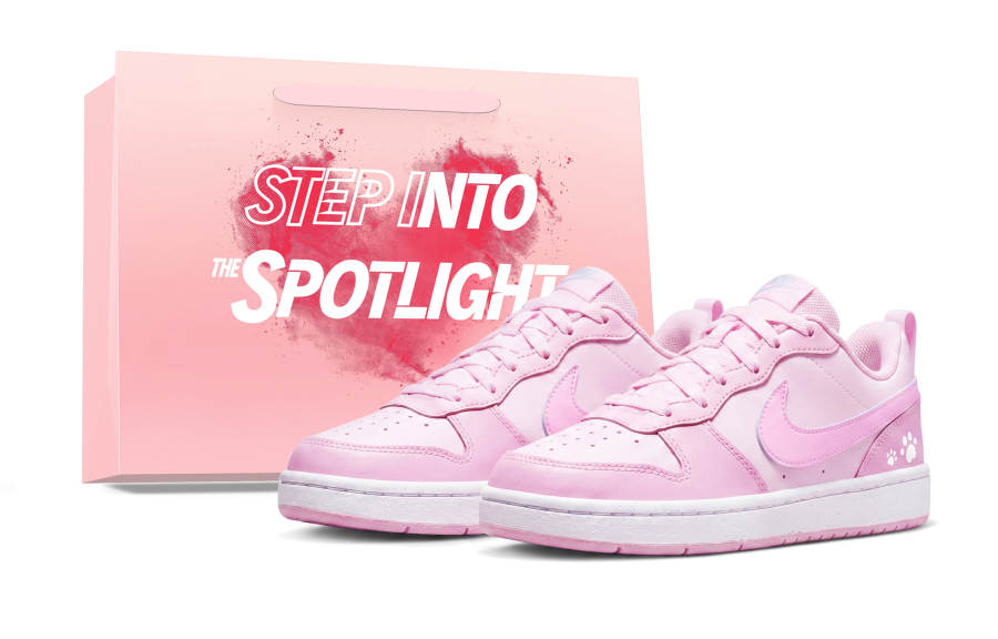 Nike Nike Court Borough First Impression 3.0 Low top Kids' Skateboarding Shoes Pink Teenagers