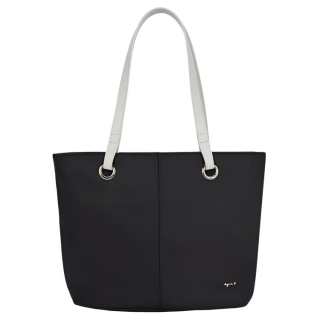 Agnes B. Nylon Tote Bag, Shoulder Bag Large Women's Black/Blue