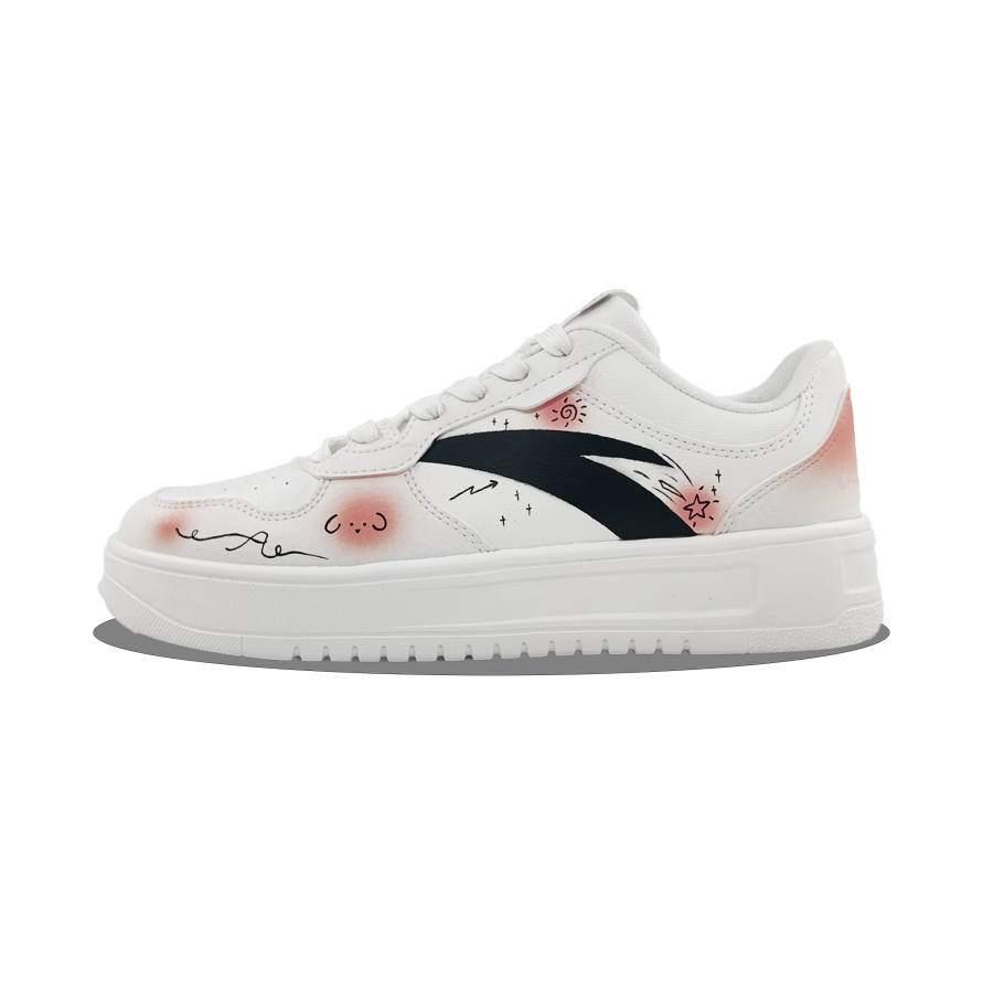 Anta Easy Synthetic Leather, Textile Slip Resistant, Abrasion Resistant, Breathable Low top Skateboard Shoes Unisex