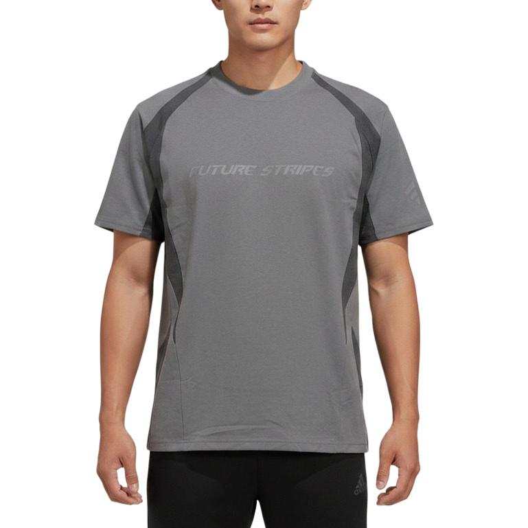 Adidas Adidas FOS T Shirts Men's Gray/Dark Gray Crew Neck Moderate