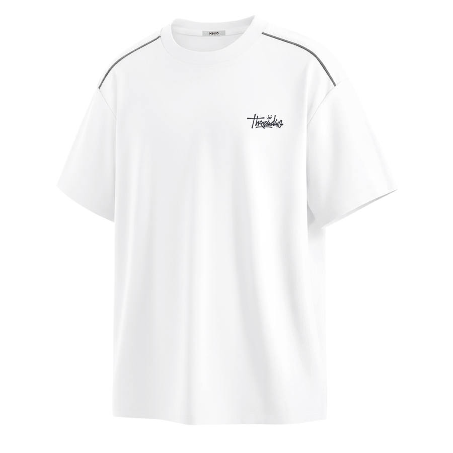 MINISO T Shirts Unisex Crew Neck Thin Straight Fit