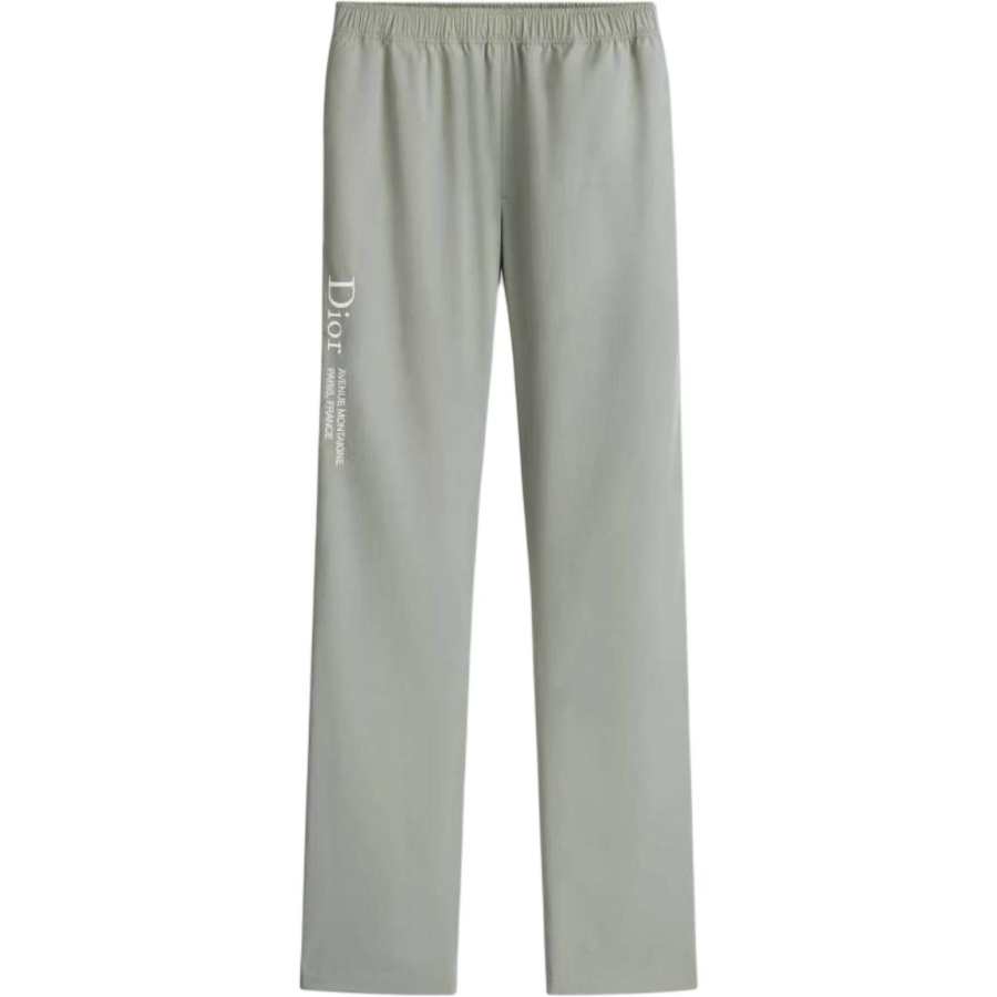 DIOR Casual Pants Men's Gray Moderate Straight Fit Pants