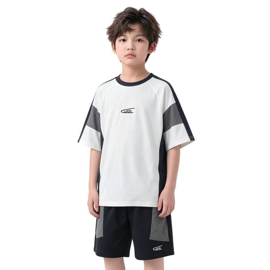 Lanza Grade School Casual Sportswear Crew Neck Thin Stretch