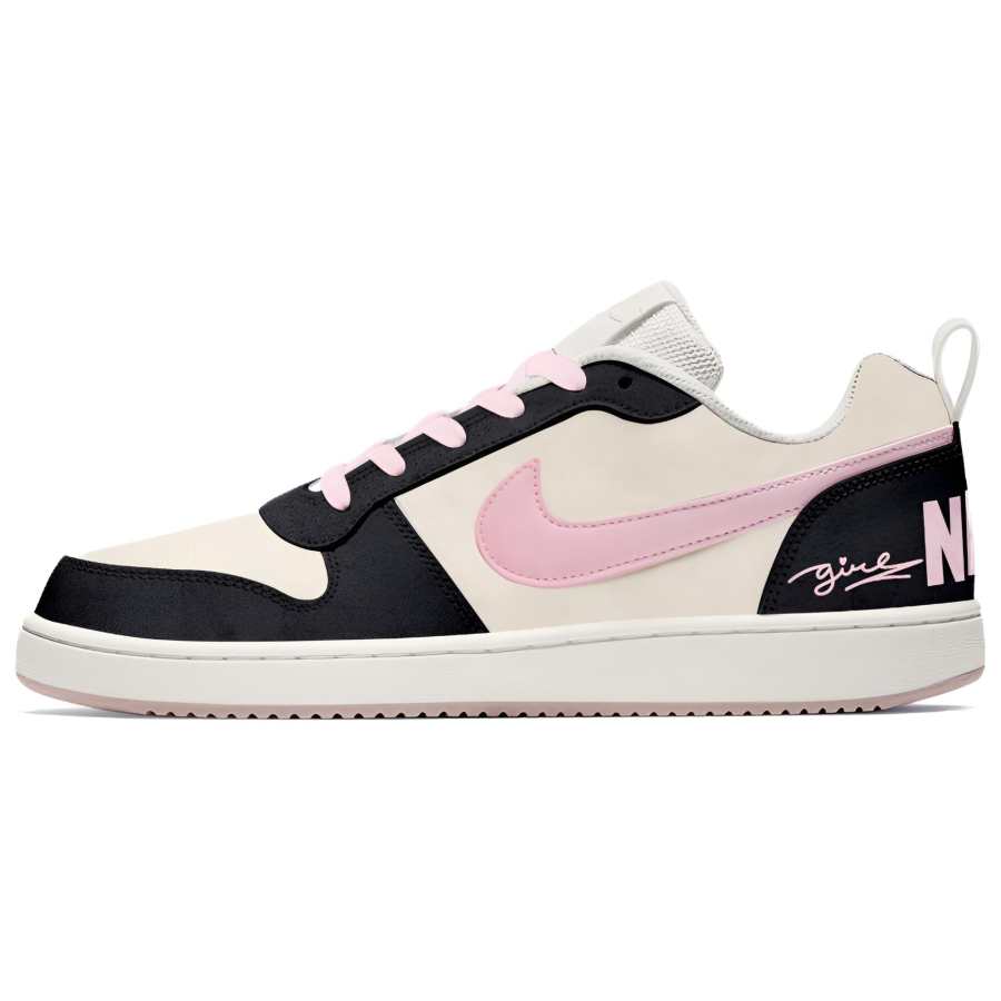 Nike Nike Court Borough Black Pink Slip Resistant, Abrasion Resistant, Lightweight, Breathable Low top Skateboard Shoes