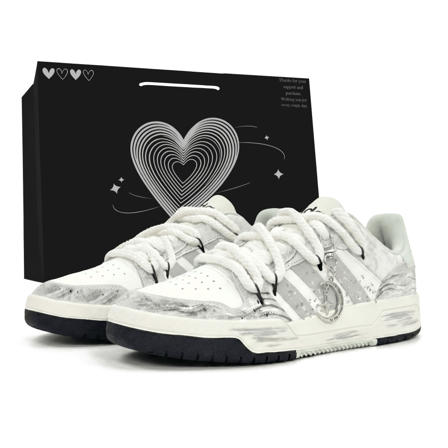 Adidas Adidas ENTRAP Slip Resistant Abrasion Resistant Low top Skateboard Shoes Unisex White Gray