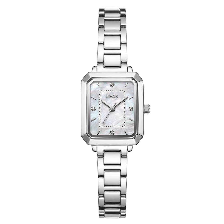 PEAK Candy Series Quartz Movement Steel Strap Watch Women's Watch Mother of Pearl Color Watch Dial