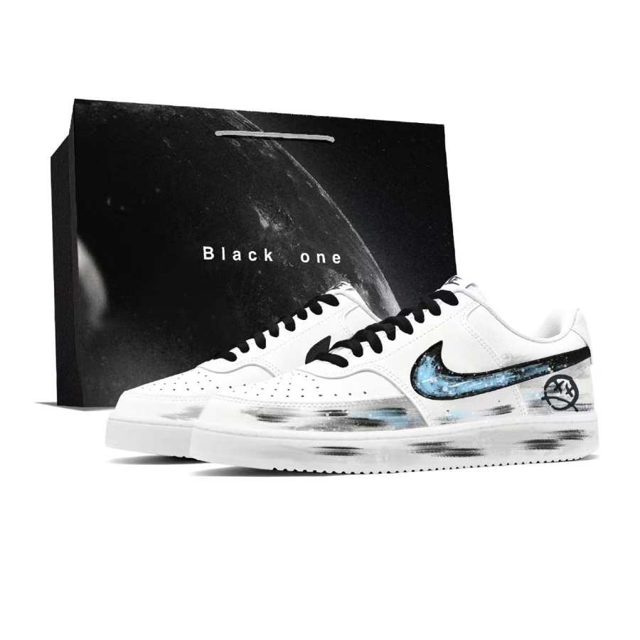 Nike Nike Court Vision 1 Gray Moon Meteorite Slip Resistant Abrasion Resistant Low top Skateboard Shoes Unisex