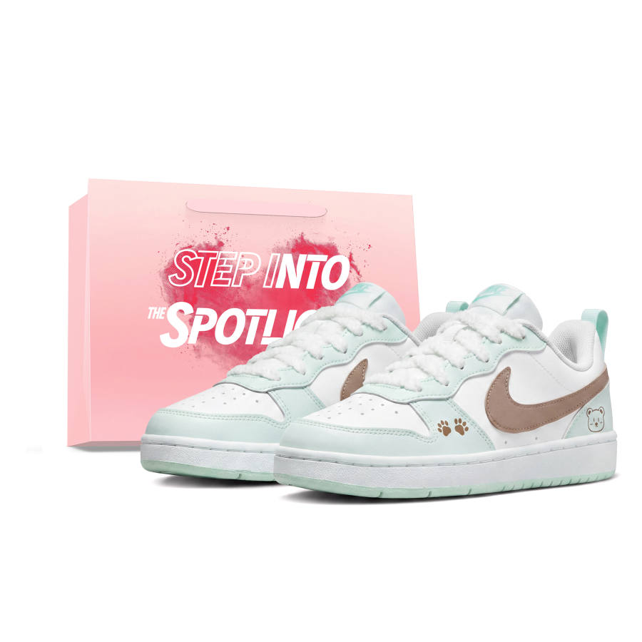 Nike Nike Court Borough Low top Skateboard Shoes Women's Mint Brown
