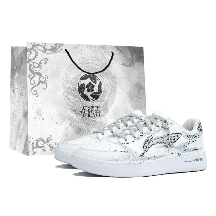 Li-Ning Li Ning Sycee Skateboard Shoes Unisex Low Top White/Blue