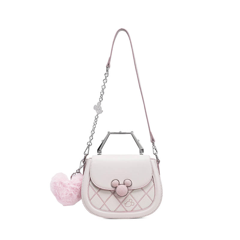 Disney Synthetic Leather Handbag Regular Women's Pink