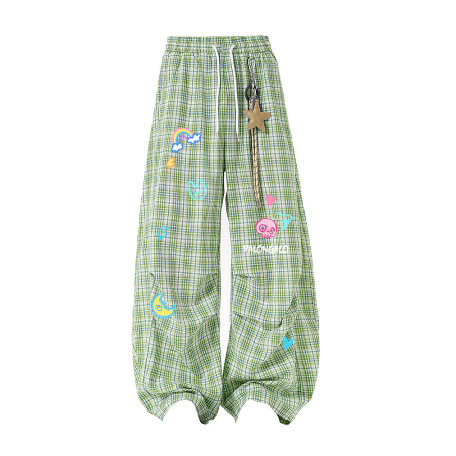 PAL ONGACO Casual Pants Unisex Moderate Wide Leg Pants