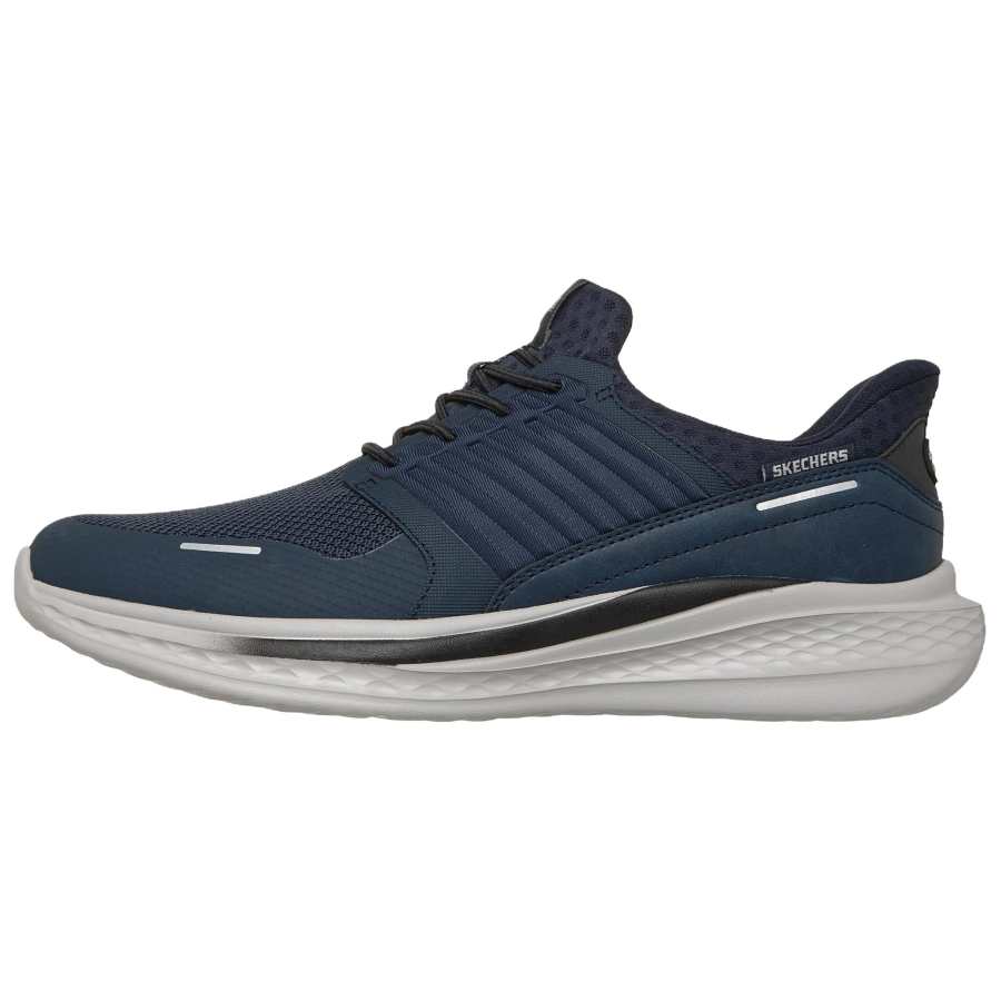 Skechers SLADE Breathable Support Walking Shoes Men's Blue Black