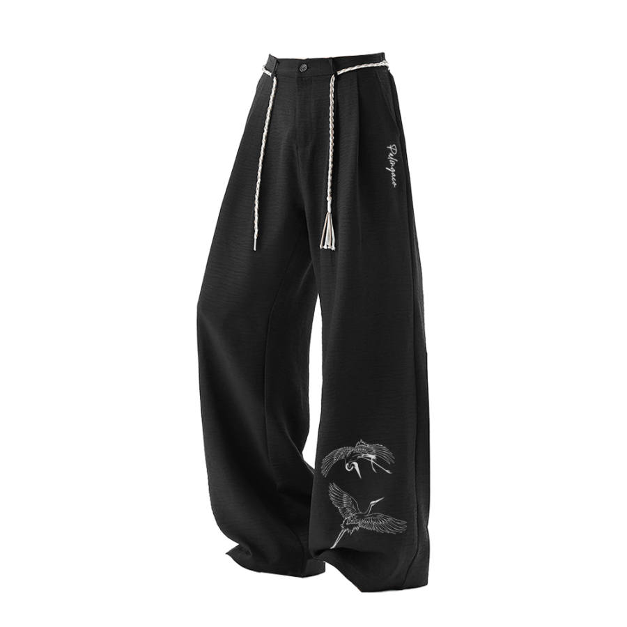 PAL ONGACO Casual Pants Unisex Moderate Wide Leg Pants
