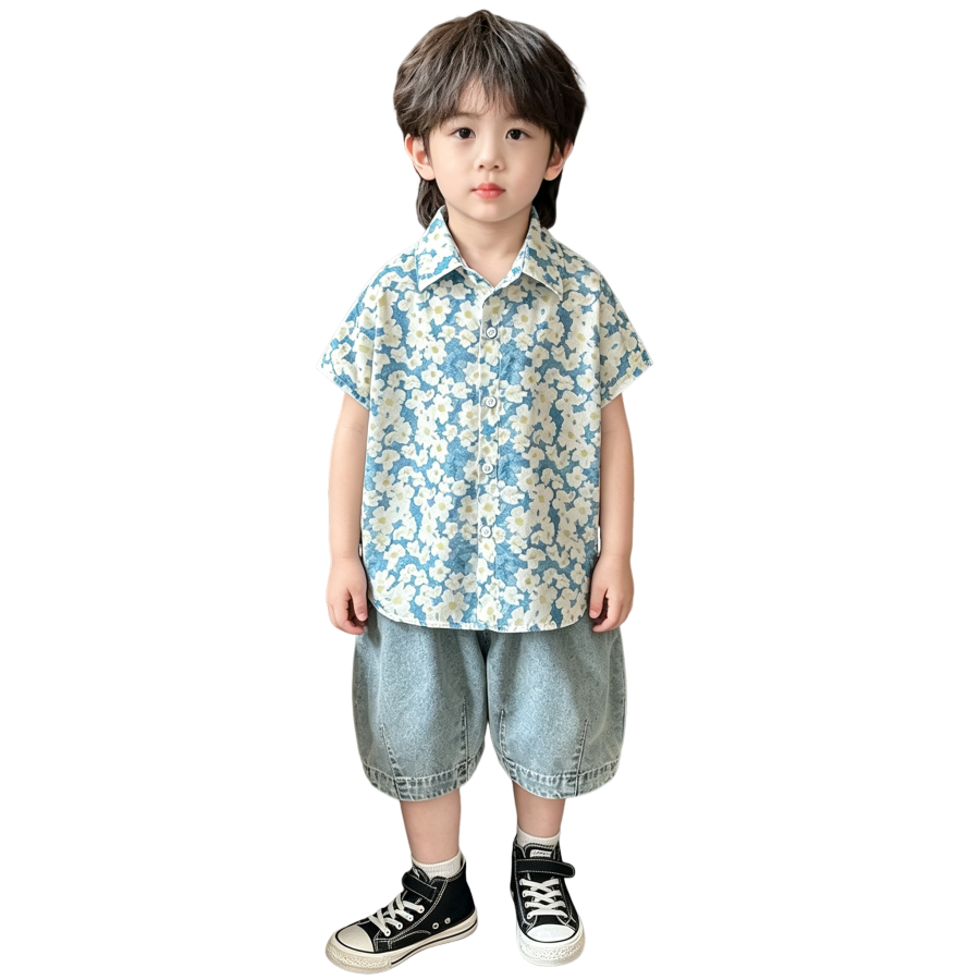 Lanza Kids Casual Sportswear Polo Collar Thin Stretch