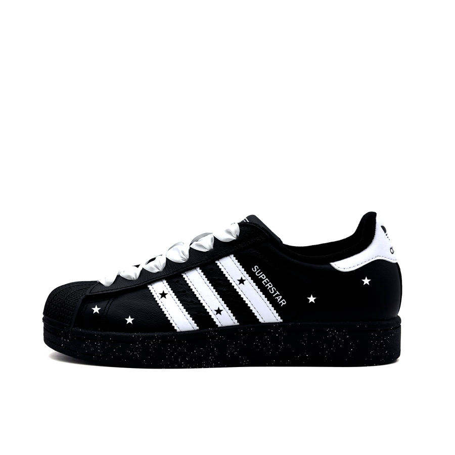 Adidas Originals Superstar 2 The Big Dipper Leather Low top Kids' Skateboarding Shoes Black Teenagers