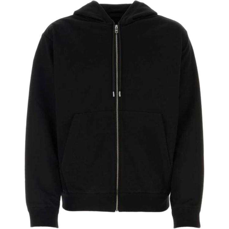 PRADA PRADA Zip Up Drawstring Hoodie