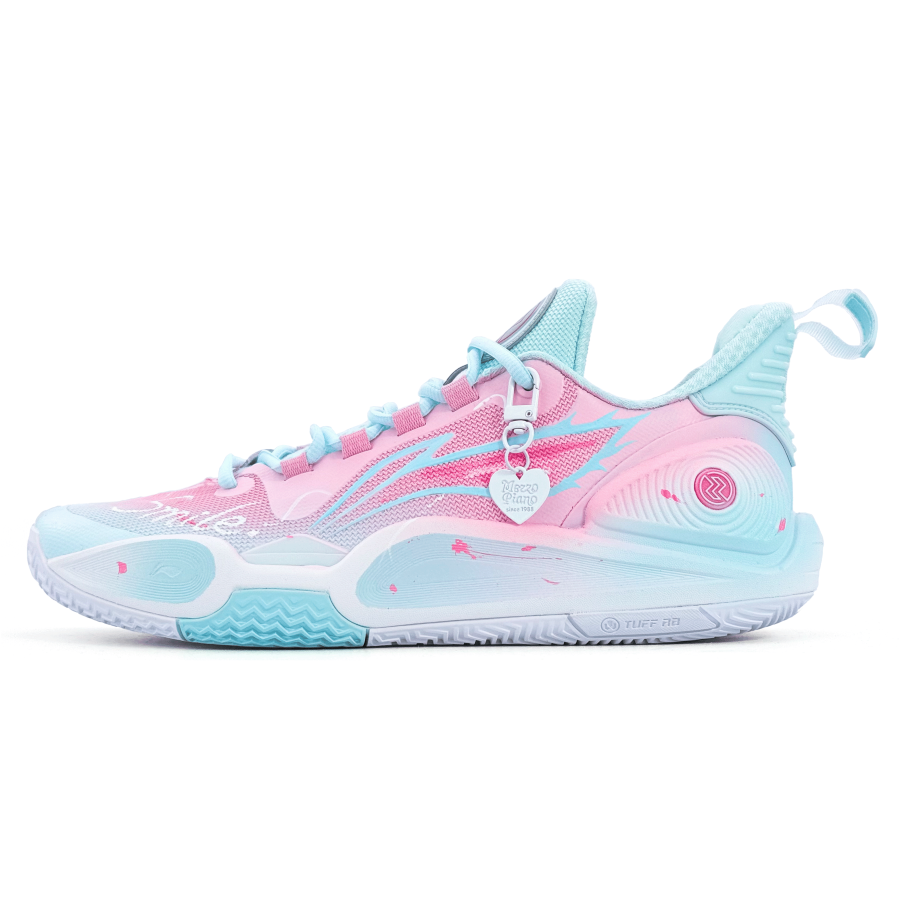 Li-Ning Li Ning Speed 9 Cushioning Abrasion Resistant Low top Basketball Shoes Men's Blue Pink
