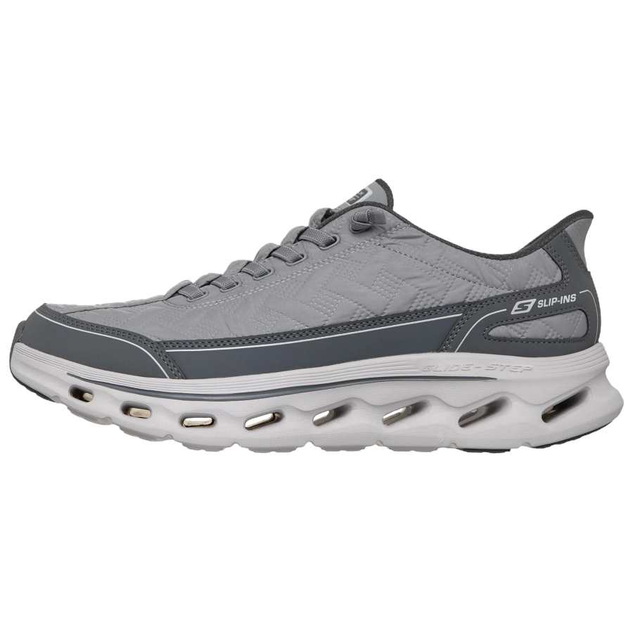 Skechers GO WALK GLIDE STEP 2.0 Breathable Walking Shoes Men's Gray
