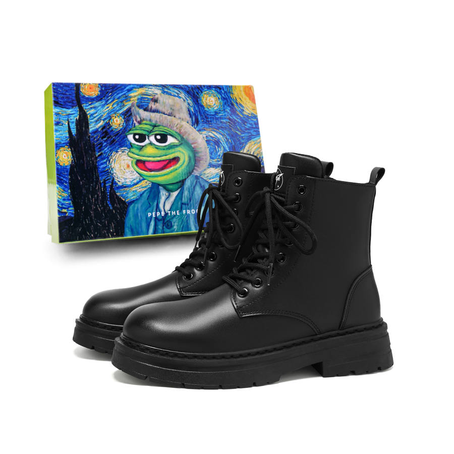 Pepe The Frog Crew Combat Boots Men's