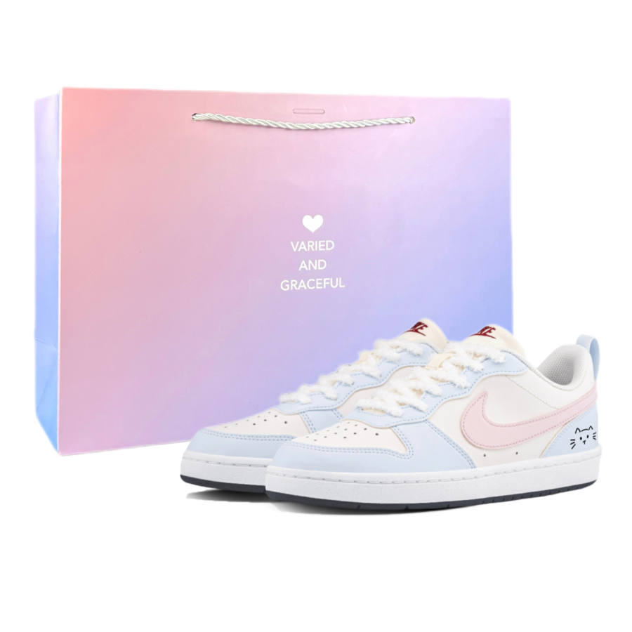 Nike Nike Court Borough Heartfelt Sea Salt Slip Resistant, Abrasion Resistant, Lightweight, Breathable Low top